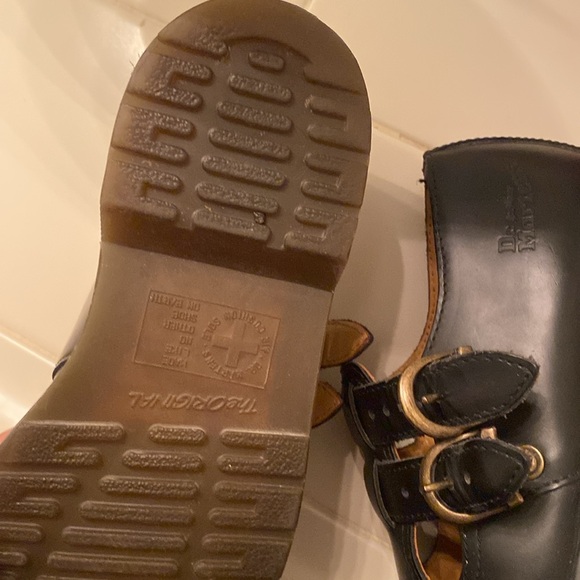 Dr Martens Fouble Buckle Maryjane Black Shoes Sz 4 but fits 6 - Picture 7 of 8